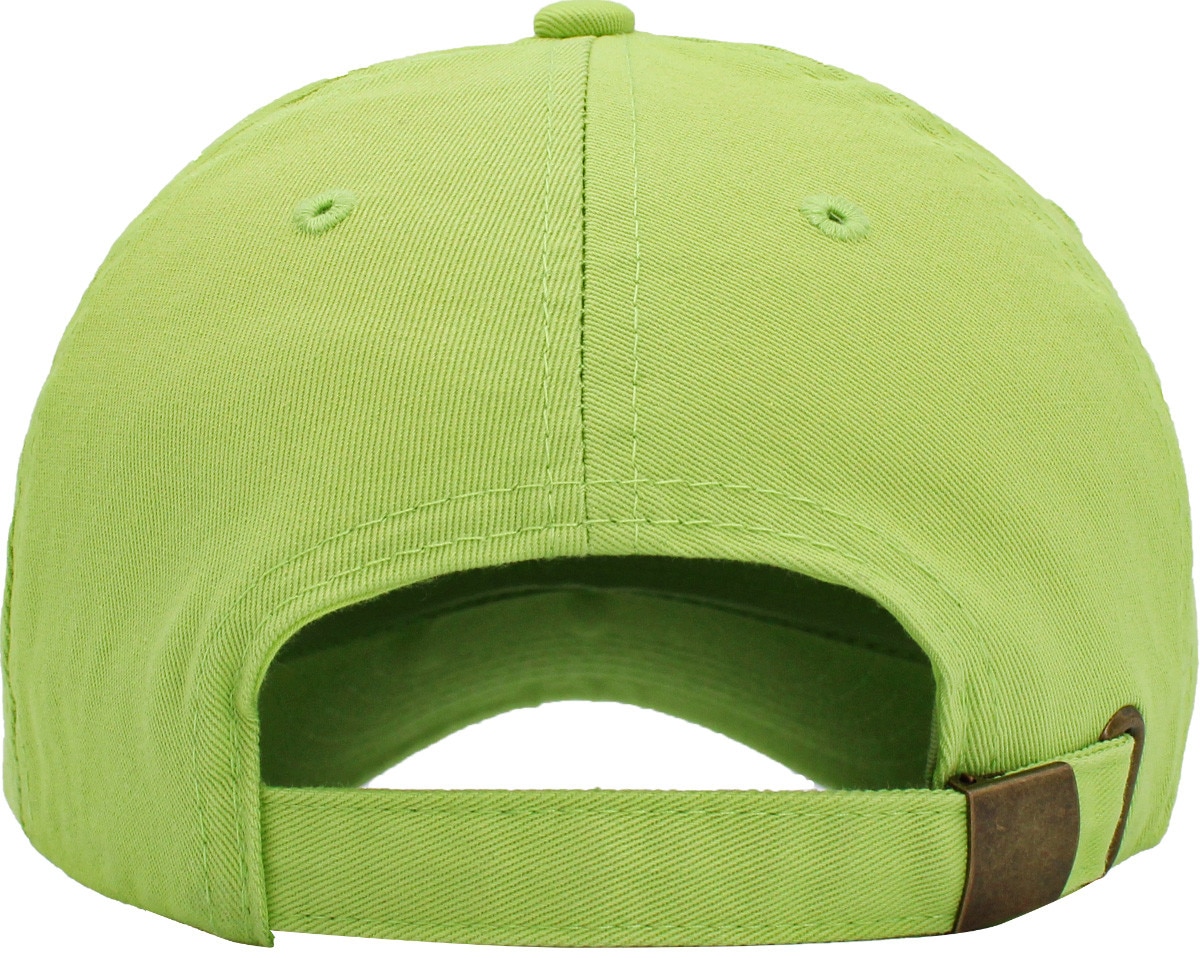 Spring Green Low Profile Baseball Caps Back View